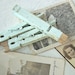 Shabby Beach Cottage Frame Distressed Home Decor Vintage Picture Frame Aqua White Farmhouse