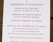 This is a Printing Office... Letterpress printed Broadside