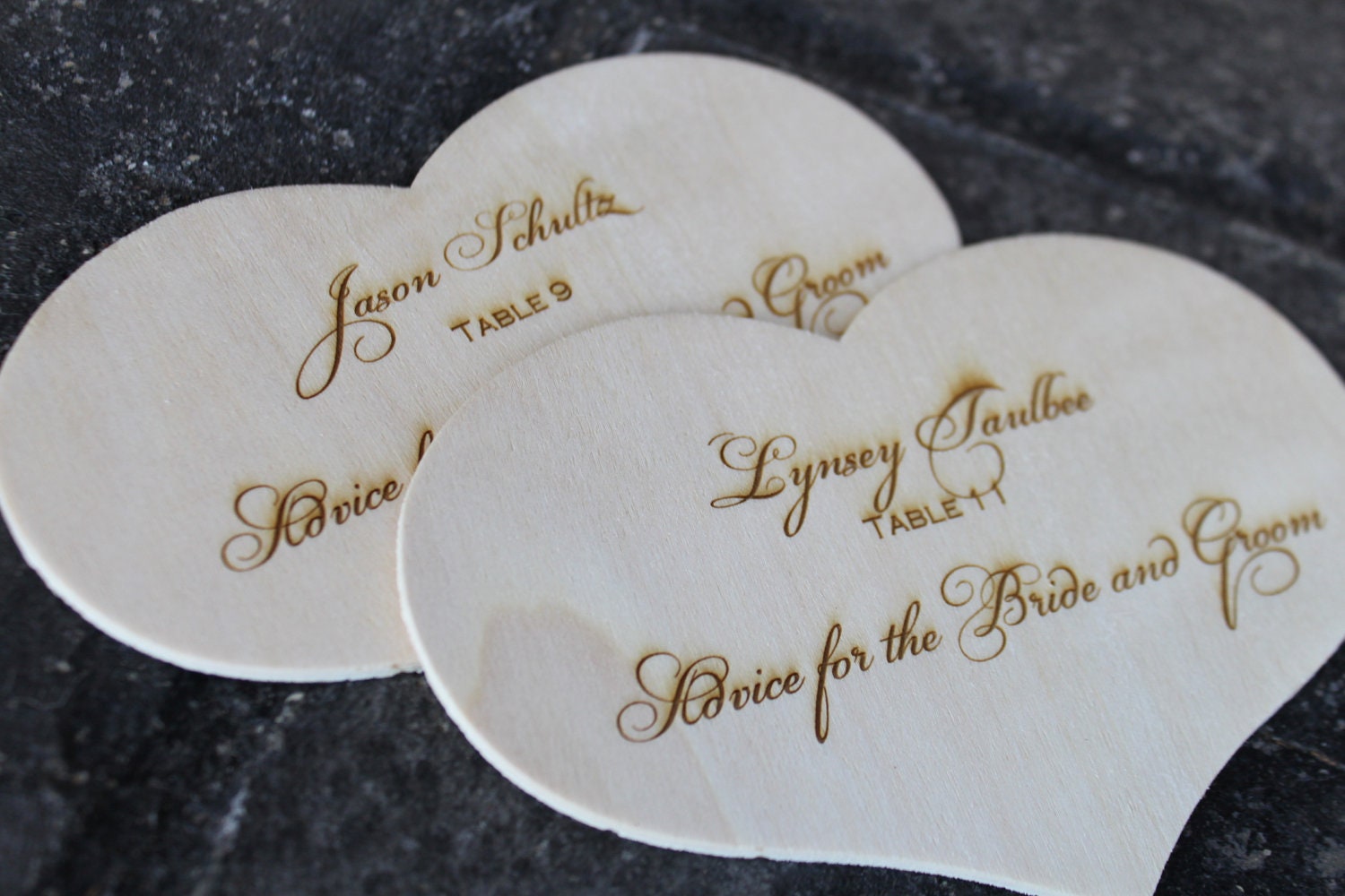 Marriage Advice for the Bride and Groom, Bridal Shower Game / Wedding Ad-Lib, Wood, Natural, Outdoorsy Wedding