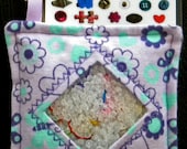 I Spy Bag - Mini with SEWN Word List and Detachable PICTURE LIST- Butterfly Days