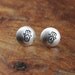 Tiny Silver Hamsa Stud Earrings