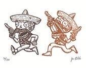 Revolucion Limited Edition Gocco Screenprint