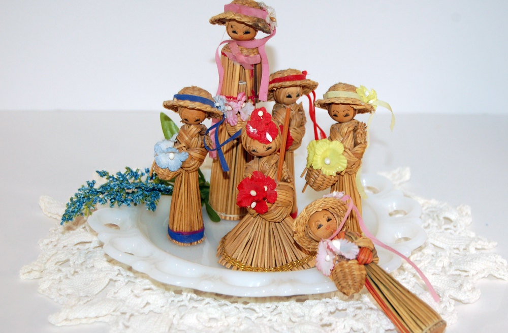 Straw+Hat+Craft+Ideas Straw Hat Craft Ideas http://www.etsy.com/listing/112982538/vintage ...