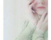 Ethereal Portrait, Marie, 8x8 Print, Female Figure, Pastel, Pale Mint,  Dreamy, Surreal Photography