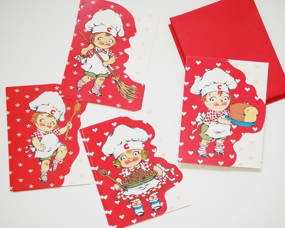 Vintage 1992 Campbells Soup Kids Greeting Cards, Set of Eight