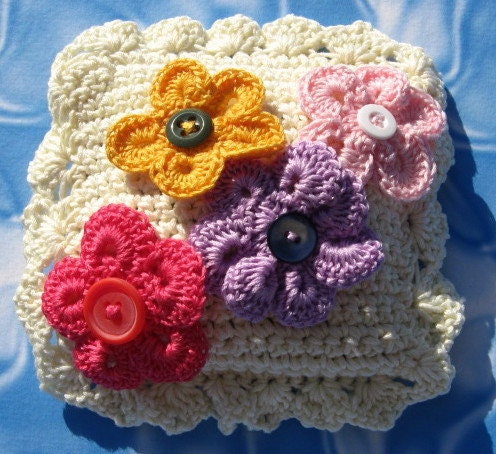 Crochet cotton lavender sachets