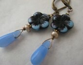 African Violet Earrings