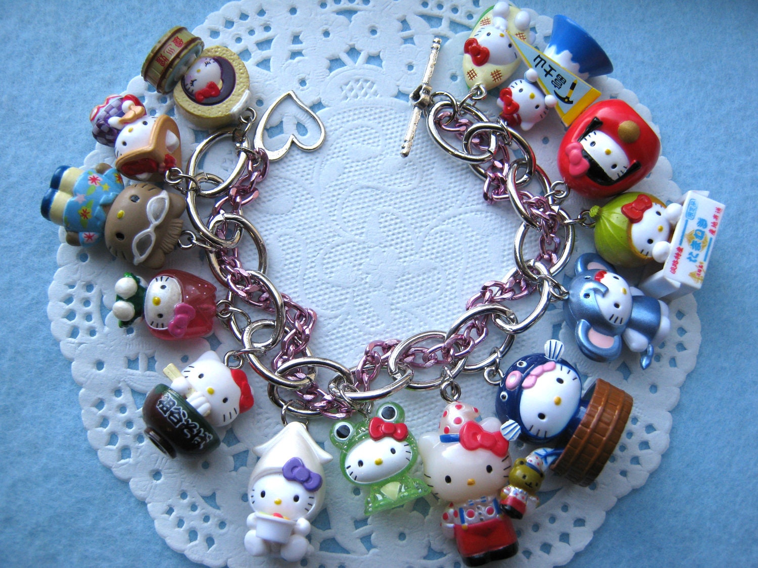 SUMMER SALE Kitty Charm Bracelet Style 21