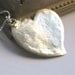 Silver Heart Hammered Metalwork Pendant necklace