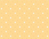 Polka Dot Stitches fabric by Lori Holt for Riley Blake Designs, Polka Dot Dots in Yellow-Fat Quarter
