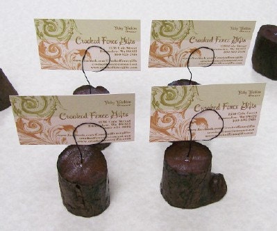 Hand Made Driftwood Place Card Memo Holder Wedding Decoration