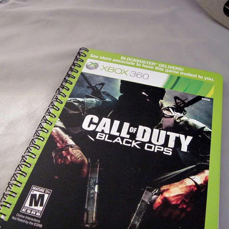 Call of Duty Black Ops Recycled Notebook Sketch Pad