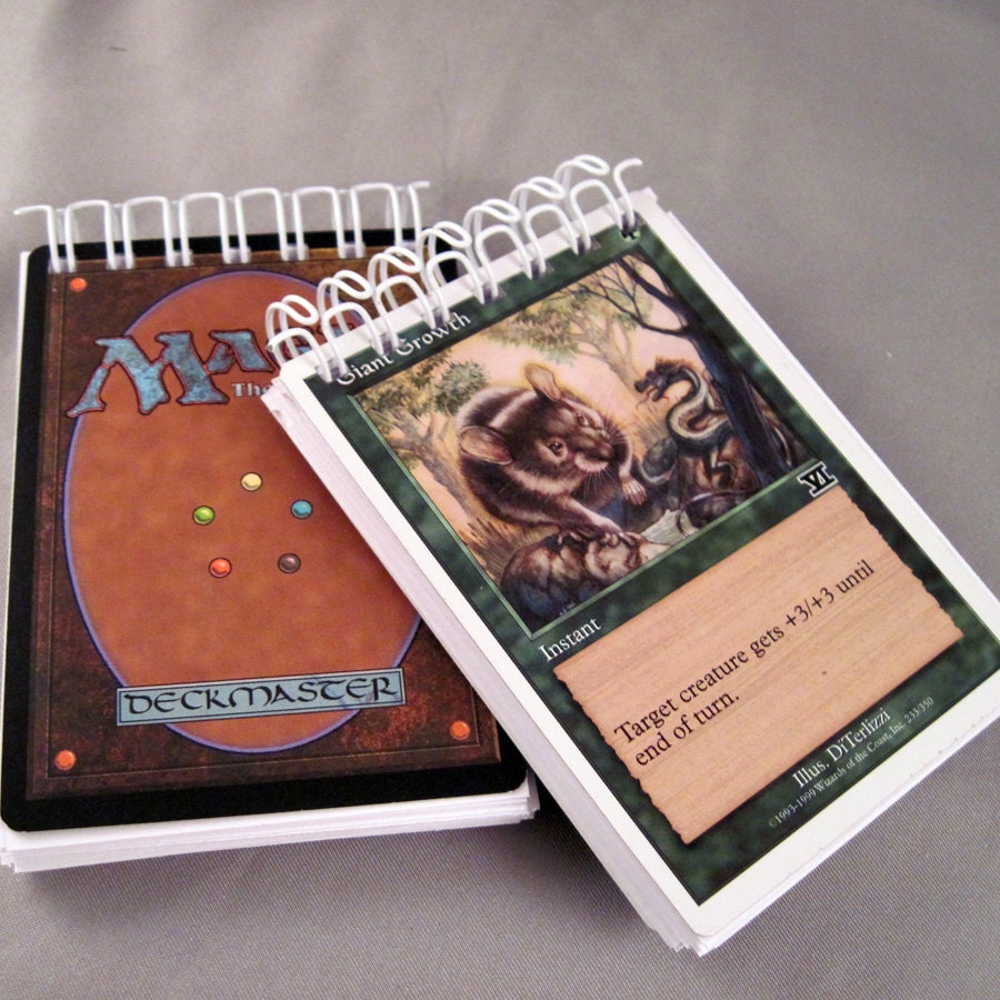 Magic the Gathering Recycled Mini Notebook Lot of 5