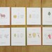 Variety Pack of 8 foodie greeting cards