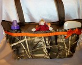 Designs by Keri My Largest XXLG new sleek lower 11 pockets choose max 4 mossy oak or real tree camo diaper bag or great all around tote