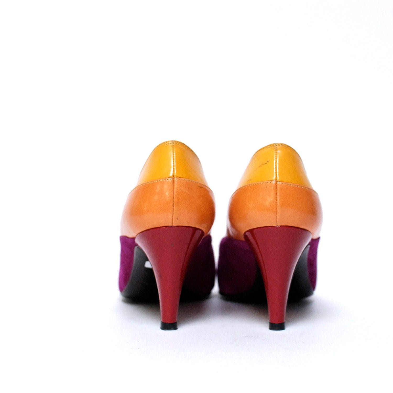 color block heels