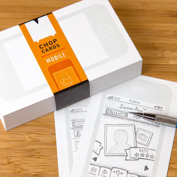 Chop Card Mobile (sketch cards for your mobile concepts)