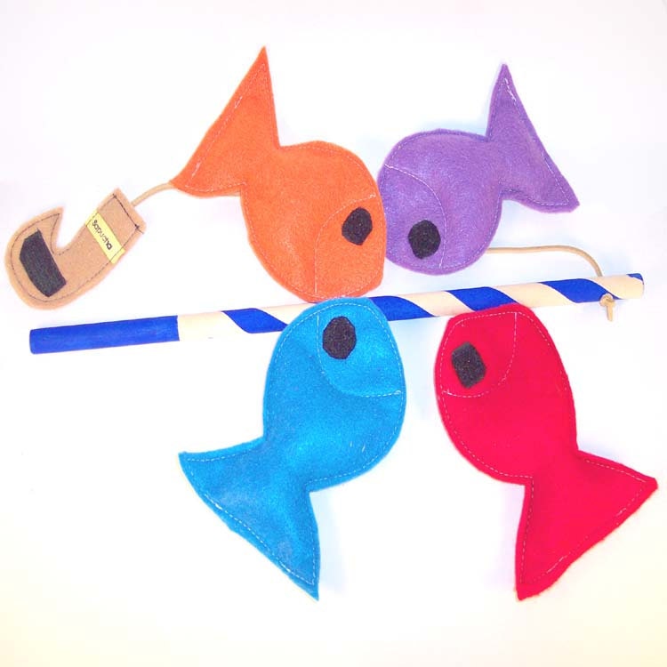 Felt Fishing Game, Fishing Game, Ecofriendly,  Montessori Toy -READY MADE