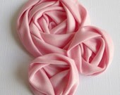 Baby Pink Satin Swirl Flowers