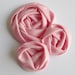 Baby Pink Satin Swirl Flowers