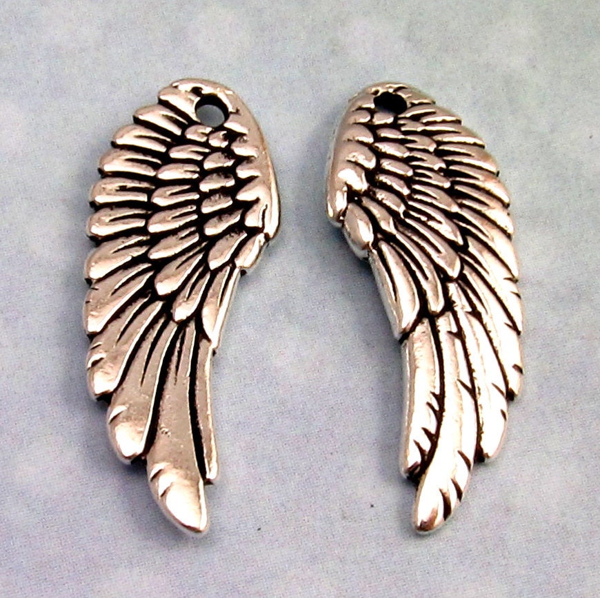 Tierracast Angel Wing, Antique Silver, 2 Pc. TS20
