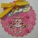 Pink Kitten Card, for New Baby or New Pet, Congratulations, Baby Shower, Baby Announcement