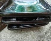 Three Crystal Glazed Pottery Dishes