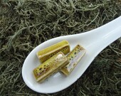 Golden Honey Flat Rectangle Beads