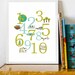 Nature Themed Number 11x14 Poster