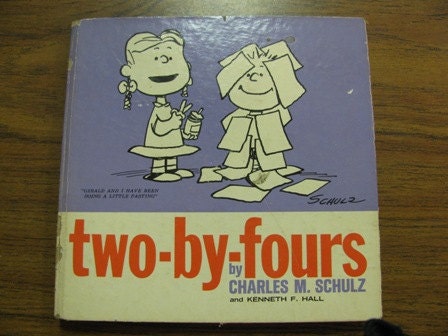1965 Two By Fours by Charles Schulz, Charlie Brown, Lucy, Linus, Warner Press Inc.