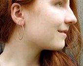 Argentium Sterling Silver Earring Hoops -  45mm and Non Tarnishing