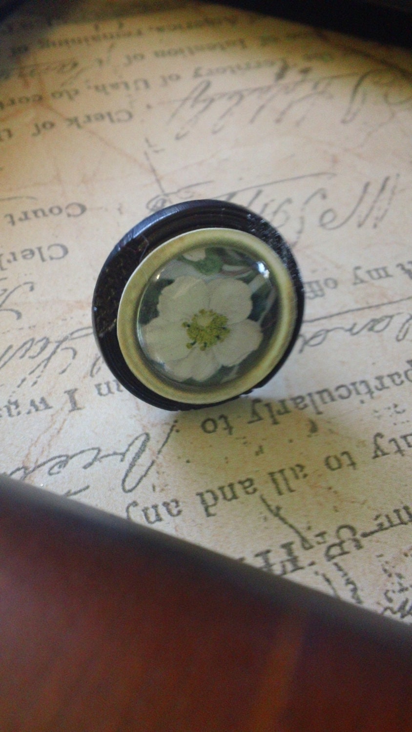 Marla- Vintage inspired botanical ring