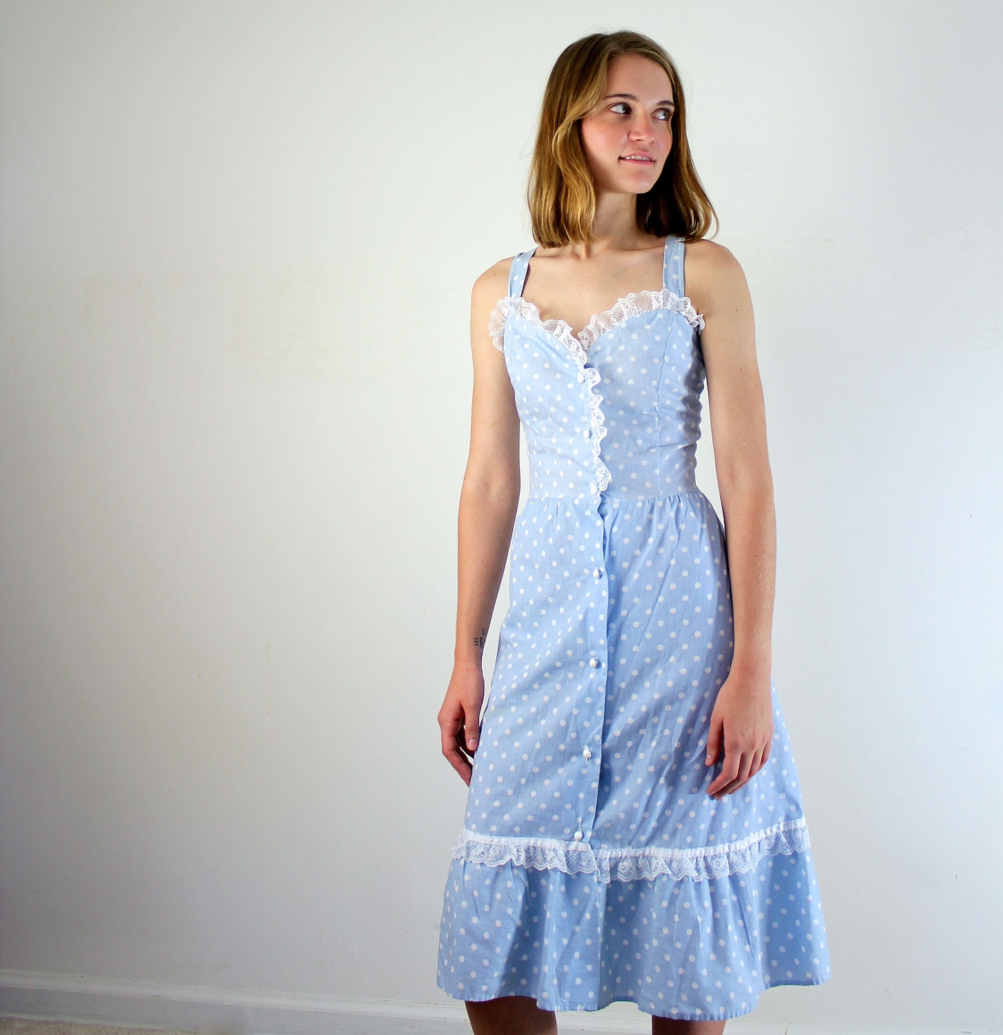 Polka Dot Dress / Sweetheart Dress
