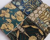 Blue Tapestry - stone coasters (set of 4)