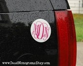 Monogrammed Car Magnet