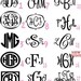 Large Personalized Monogrammed Decal Wall Graphic