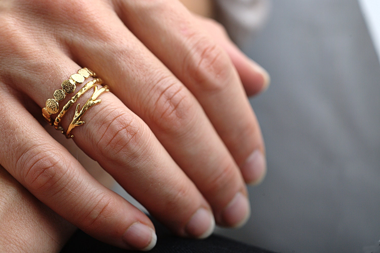 Silver Coral Twig Set