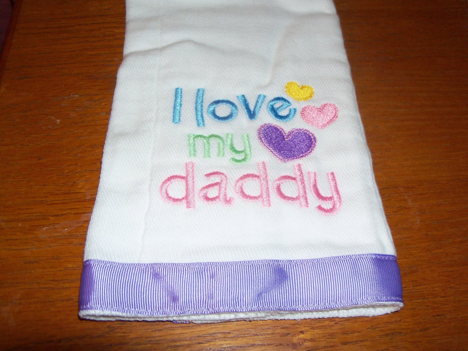 I Love My Daddy Burp Cloth