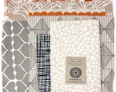 Fabric Remnants in Neutrals by Umbrella Prints