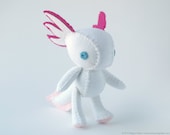 Axolotl Salamander Plush Art Doll, Chalco (Made to Order)