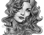 Del's Belles 2 ACEO - limited edition print 2/20 by Delphine Levesque Demers