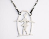 Thighrope Walker Silver Necklace