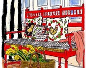 Red Bench Entry... Will Work for Chocolat