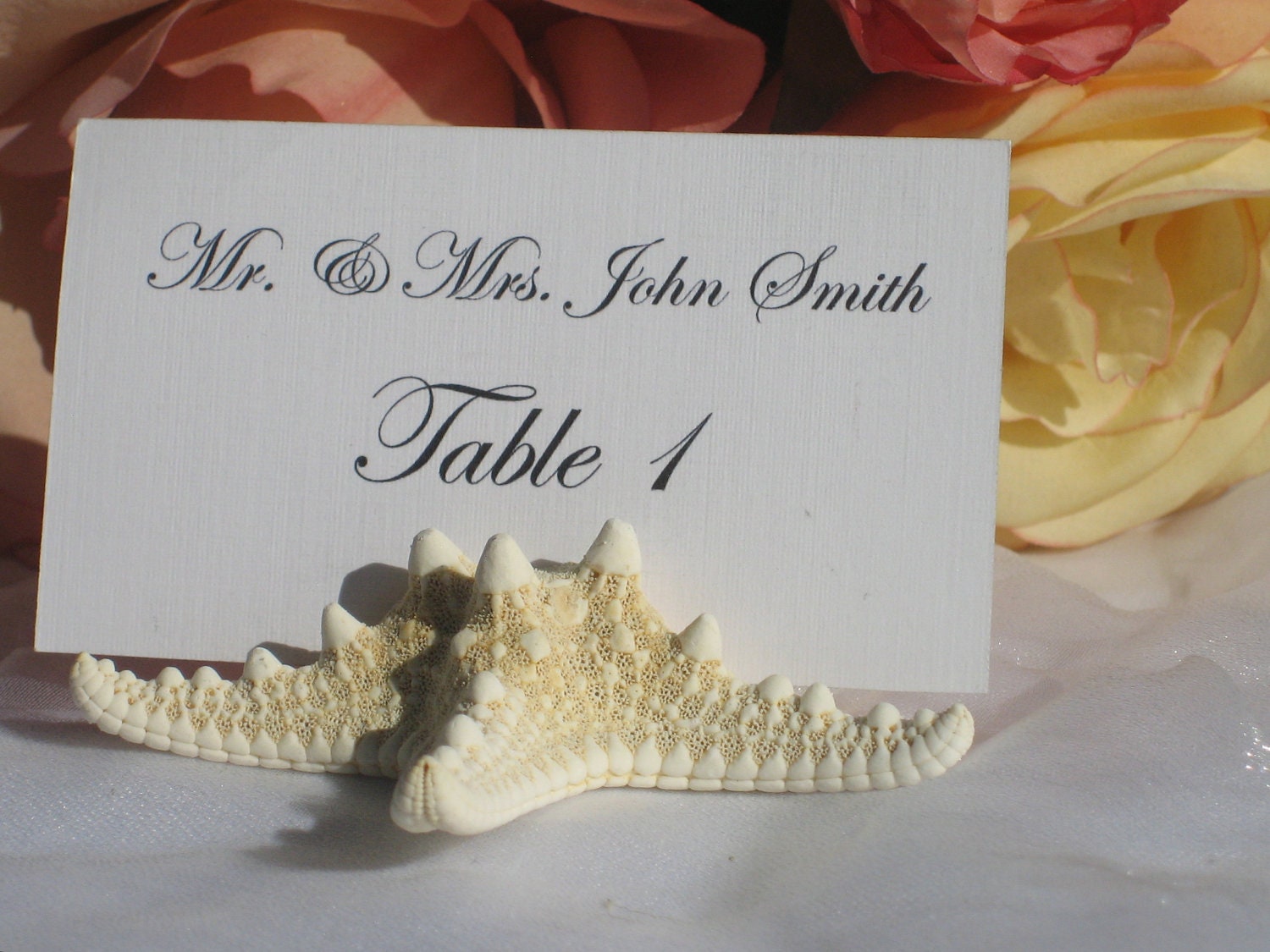15% off-Natural Starfish Place Card Holders - Set of 100