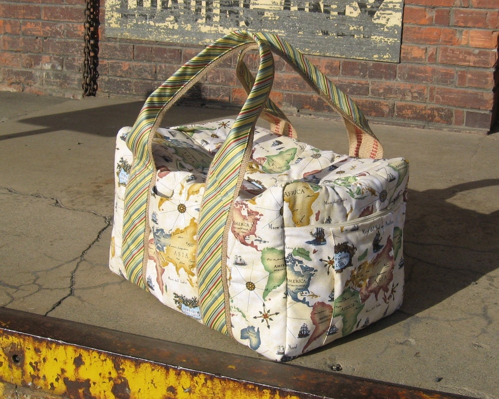World Map Travel Bag Weekender Duffle Ready to Ship
