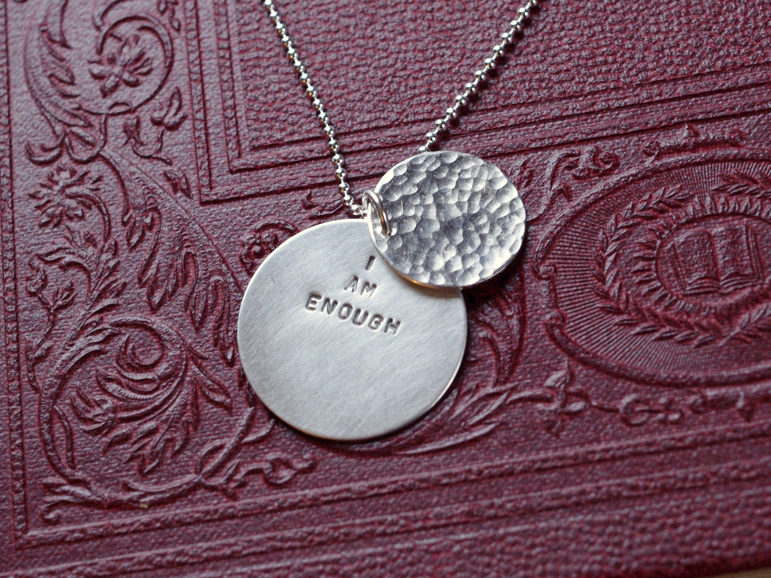 I Am Enough Hidden Message Necklace