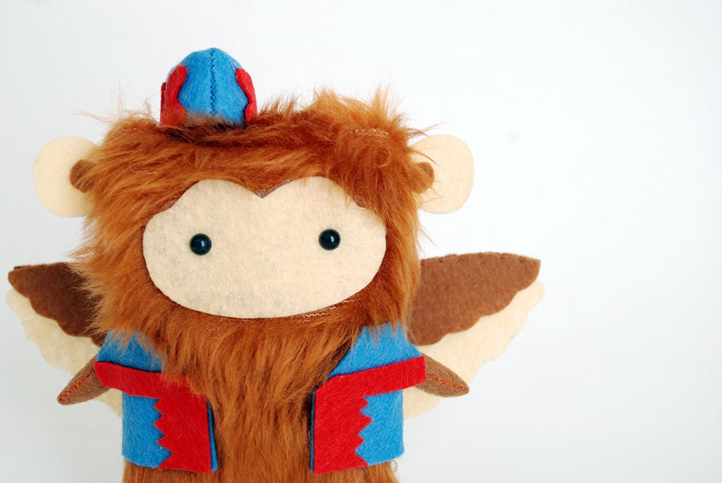 The Wizard of Oz  Flying Monkey Fur Ooak .12cm.