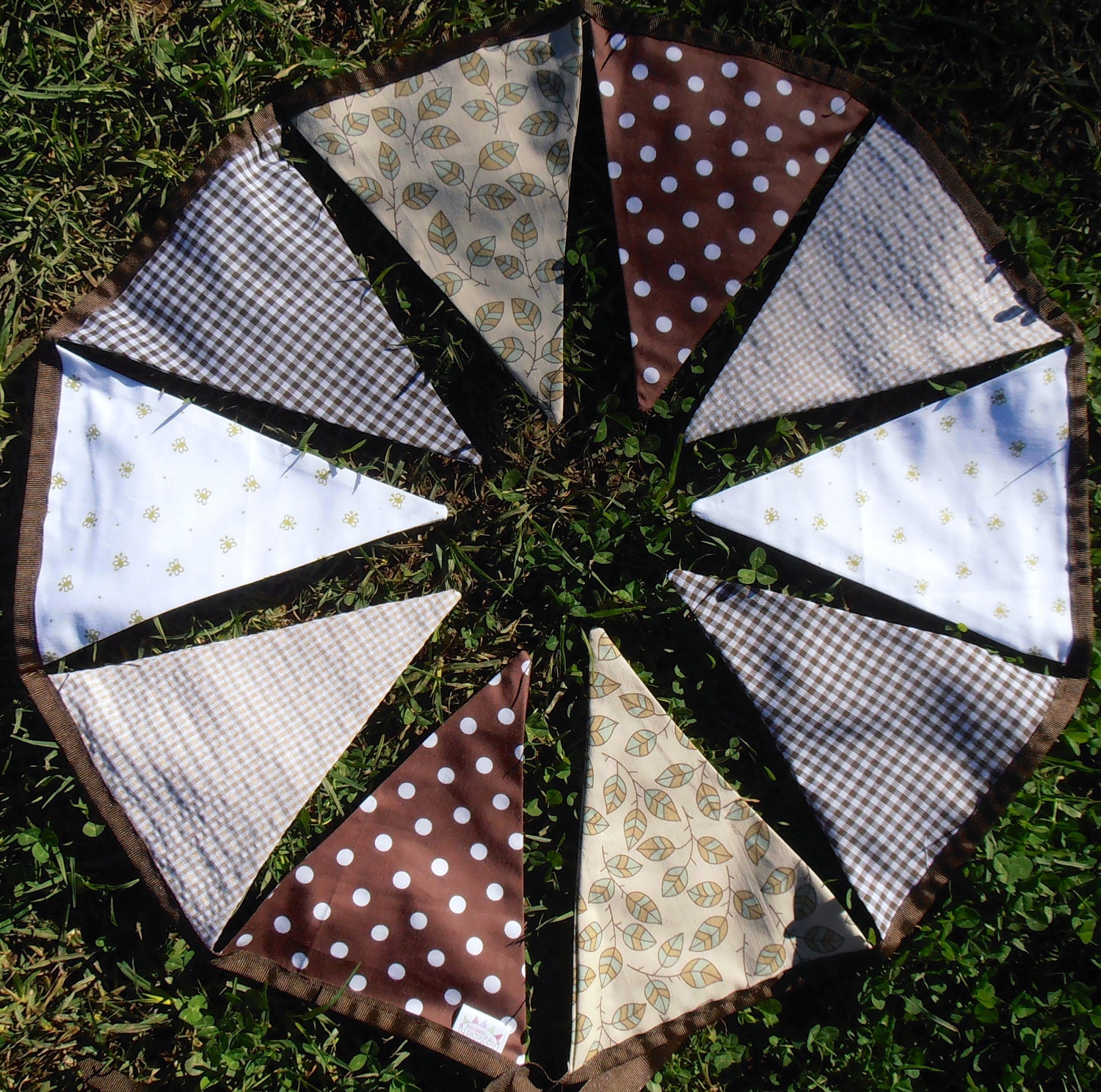 SALE Bunting / Flags / Pennant Strings - Natural Garden Il_570xn