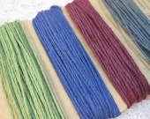 Earthy Pastel Colors Hemp Macrame Cord Twine 4 colors 29.8 ft each
