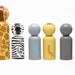 Zoo Animals - Wooden Peg Dolls - Toddler Gift - Hand Painted Wooden Toys by Goose Grease